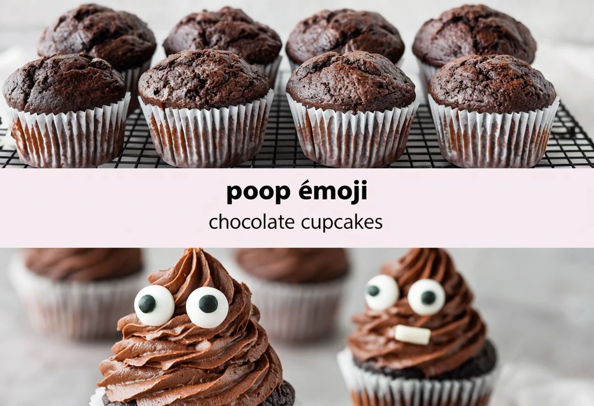 Poop Emoji Cupcakes