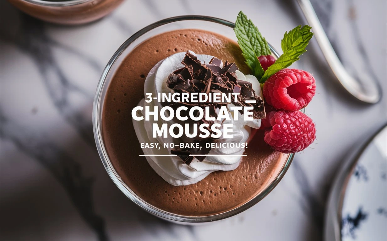 3-Ingredient Chocolate Mousse